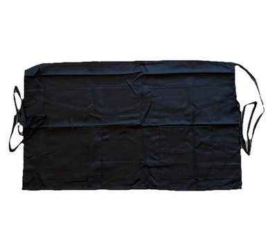 Choice Black Half Waist Bistro Apron 18 L x 30 W 2 Pockets Bulk New