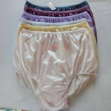 6 Plus Size Underwear Nylon Woman Granny Panties Comfort Soft High Waist 42"-48"