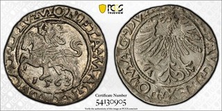1563 Lituania 1/2 centavo graduación profesional AU55 Ivan 4SA145 39