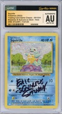 how much does it cost to have trading cards graded Peeking Squirtle (Holographic)
