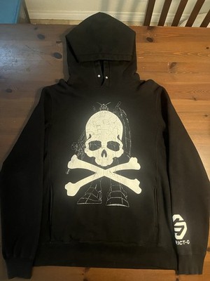 STRICT-G Mastermind Japan Gundam Skull Crossbones Black Cotton Hoodie Men