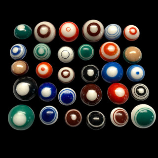 Fine Collection of 19th Century China Bullseye Buttons