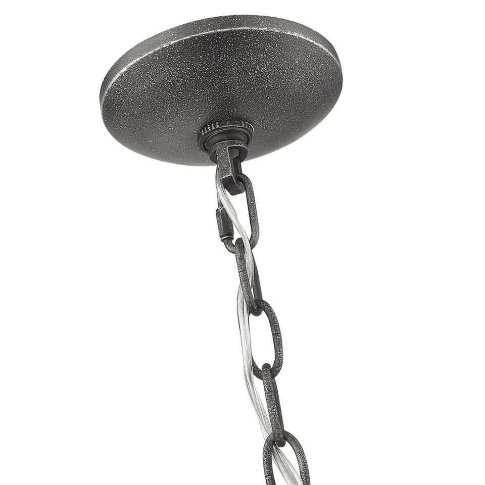 Lámpara de araña Acclaim Lighting IN11326 gris gris gris 9 luces 28" W Foto 2 de 4