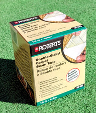 Roberts Indoor/Outdoor 15ft/4.5m Double Sided Carpet Vinyl Tape Roll 50-605 NIB