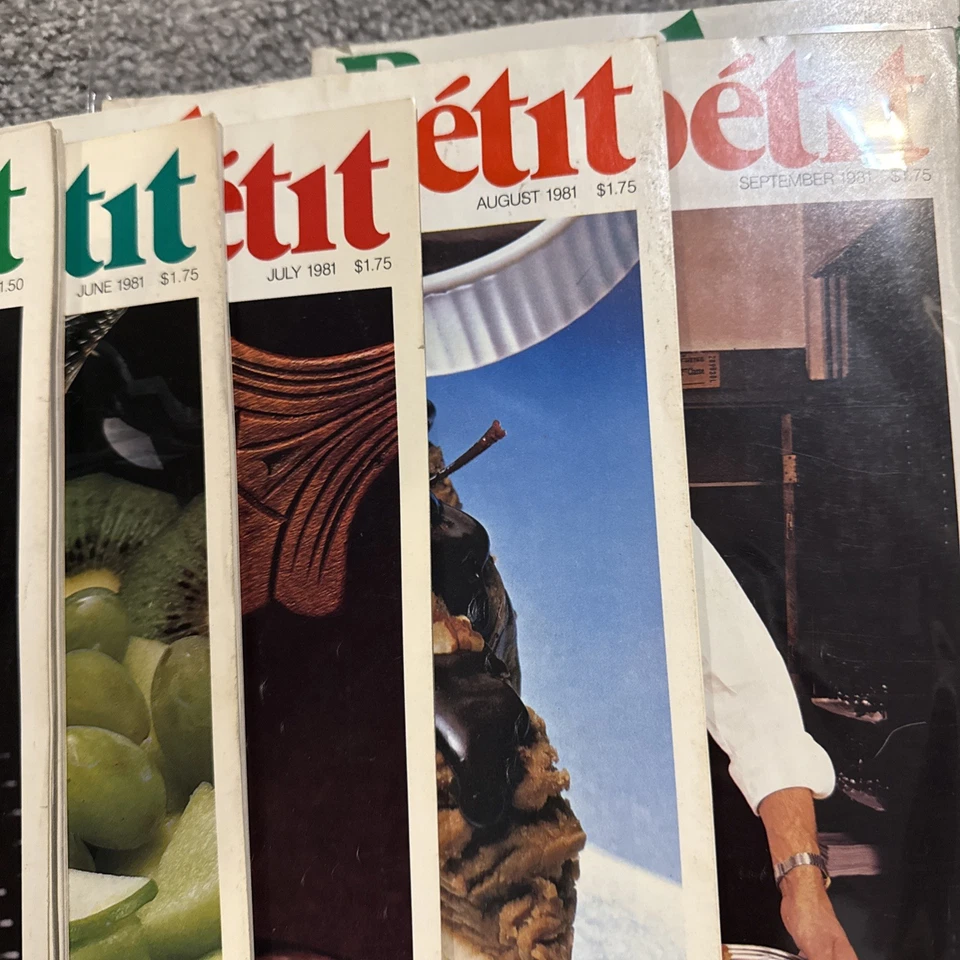 BON APPETIT 1981 Magazines LOT of 10 VTG Issues -  1981- VGC Foto 4 de 4