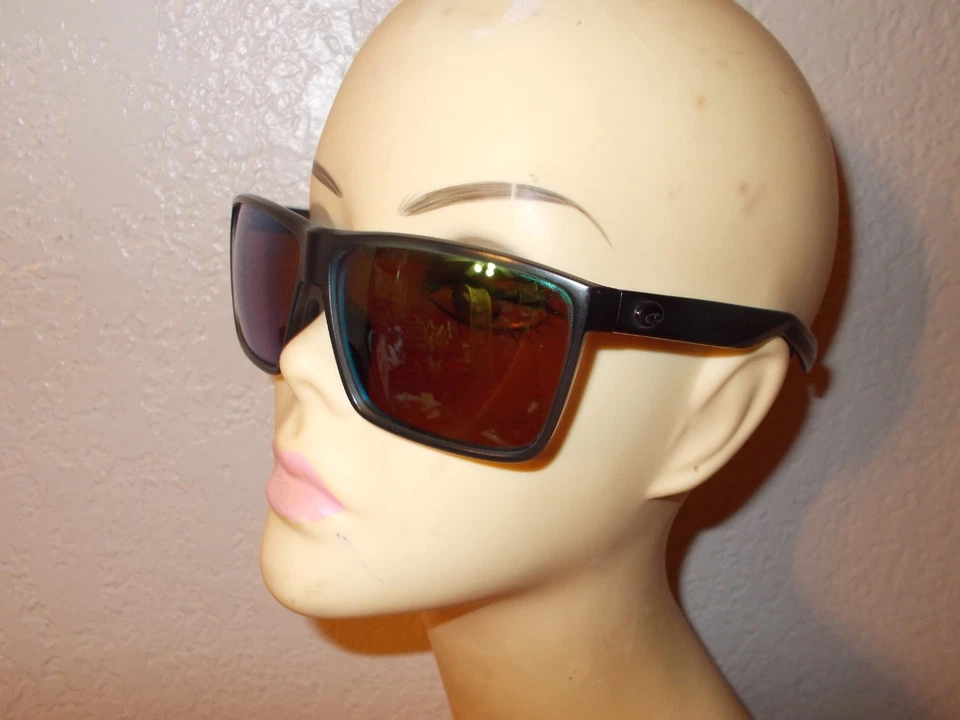 Costa Del Mar Rincon Matte Smoke Crystal Frame Green Glass Polarized Sunglasses - Image 3 of 4