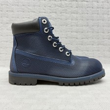Timberland Boots Boys Size 6 Blue A14HP Lace Up Casual Boot Timberland