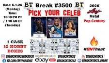 JOHNNY DEPP 2026 Leaf Pop Century Hobby CASE 10 BOX Break #3500