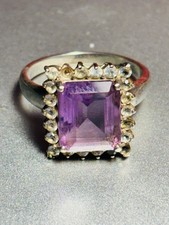 antique jewelry rings amethyst silver beautiful ring size 8