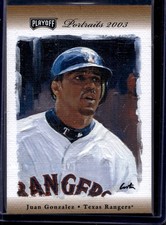 2003 Playoff Portraits #37 Juan Gonzalez Silver #/50