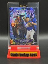 Ethan Holliday Cross Hatch Shimmer 1/1 Wicked Hits 2025 Wild Card Haunted Hits