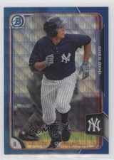 2015 Bowman Chrome Prospects Blue Wave Refractor Greg Bird #BCP74 0b3