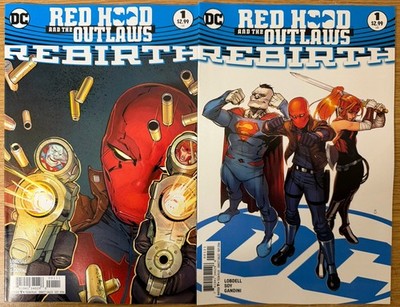 DC Comics Red Hood and The Outlaws Rebirth #1 2016 Rare Cover A & B Variant NM