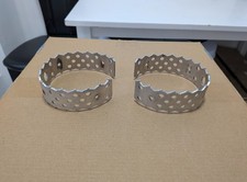 Crupi Pro round pedal cages silver vintage BMX