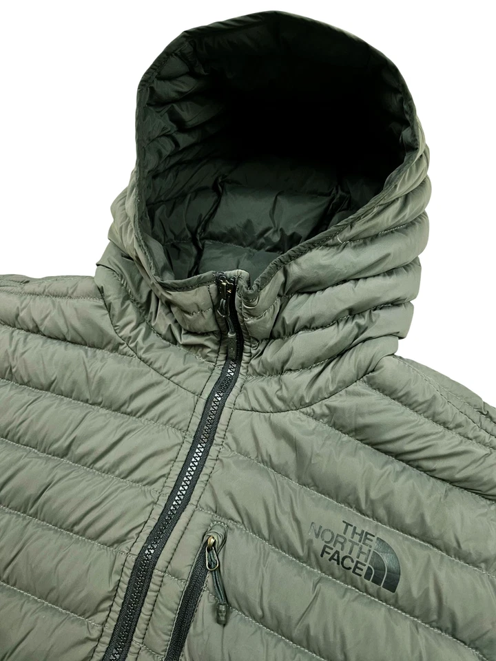 *HOT Men's THE NORTH FACE @ 700 SPORTS HOODED Light DOWN PUFFER GRAY Jacket XL - Image 3 of 4