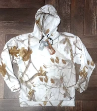 Realtree AP Snow Polar Fleece Hoodie by Zeek  w/ Odor Control- Size L SALE 19.99