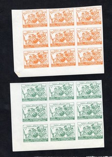 Afghanistan 1959 blocks of stamps Mi#483B 84B MH CV=35$