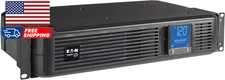 SMART1500LCD 1500VA Rack Mount UPS Battery Backup 900W 8 Outlets PWM Sine Wave