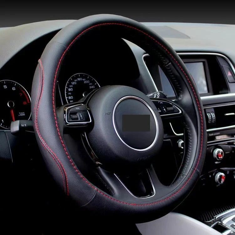 Cubierta de volante de cuero PU de 15"38 cm para audi 1927-2026 todos los modelos Foto 3 de 4