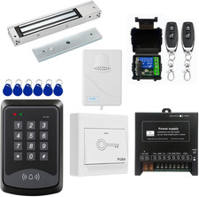 Door Access Control System RFID Keypad 600lb Electric Magnetic Door Lock Kit wit