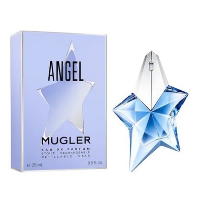 THIERRY MUGLER ANGEL 25ML EAU DE PARFUM NACHFÜLLBAR STAR SPRAY NAGELNEU & VER...