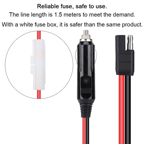 1.5M Cigarette Lighter Charger Power Cable For GM-300 GM-338 Mobile CB - Afbeelding 11 van 14