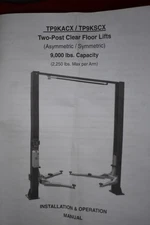 9000 LB 2 Post Car Lift Overhead/clear floor , Auto Truck Hoist Two Post Lift