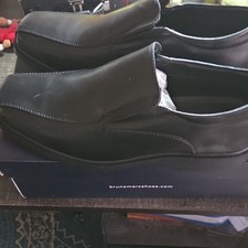 Bruno Marc Men's Black Slip-On Square Toe Loafer Dress Shoes Synthetic