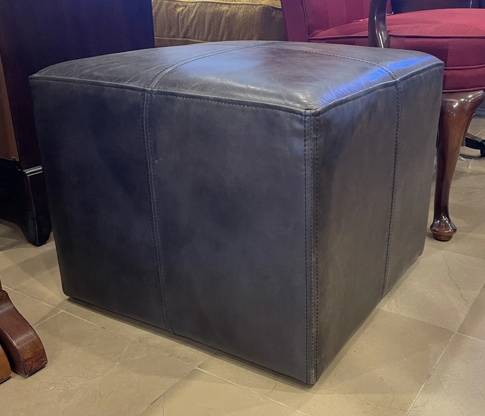 Restoration Hardware Rex Ottoman - Image 2 of 4
