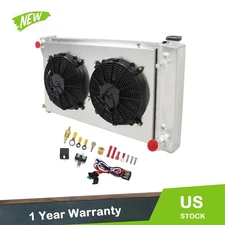 For 1967-1972 Chevy C/K 10 20 30 Pickup Suburban 4 Row Radiator+Fan Shroud CC369