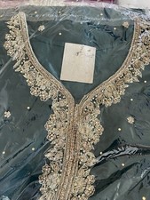 Green Embroidered Slawar Kameez