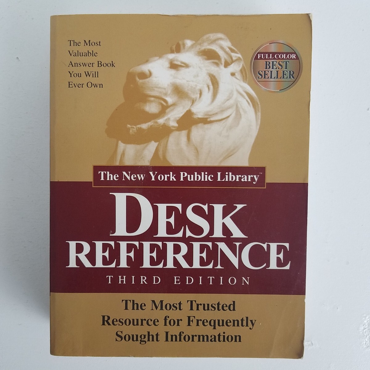 New York Public Library Desk Reference - Third Edition - By Paul