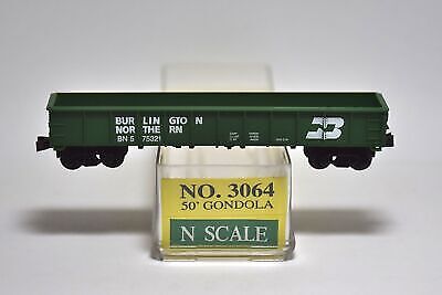 Model Power 3064 N Scale Burlington Northern 50' Rib Side Gondola #575321 - Picture 2 of 2