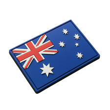 Patch Force - Australien Flagge Rubber Patch (farbig) 8 x 5 cm