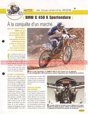 BMW G450 X Sportenduro 2008 G 450 Joe Bar Team Fiche Moto #000652