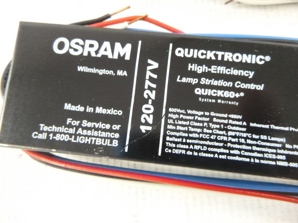 12 Pk SYLVANIA Electronic Fluorescent Ballast Operates F32T8 F15T8