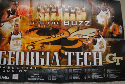GEORGIA TECH YELLOW JACKETS 2006/07 MEN'S BASKETBALL POSTER