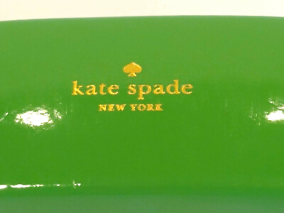Kate Spade Eyeglass Case Hard Shell Green Teal with Cleaning  display picture 3
