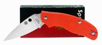 Spyderco C179por Spy-dk Slipjoint Plain Blade Orange Handles Folding Knife on sale Spyderco C179por Spy-dk Slipjoint Plain Blade Orange Handles Folding Knife on sale