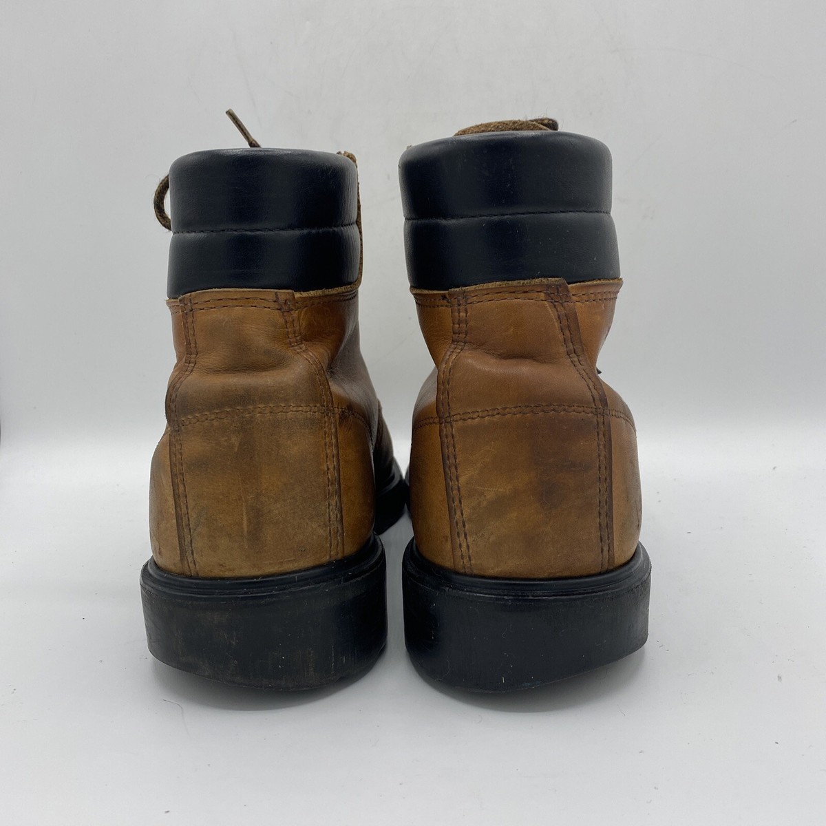 Red Wing Leather Steel Toe BROWN Boots Men's Size 7 H ANSI Z41