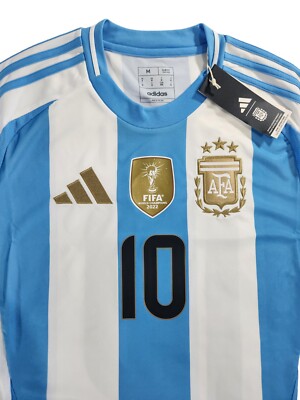 Adidas Argentina National Team Leonel Messi 2024 Jersey Men's Size