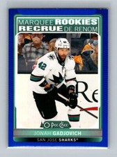 2021-22 UD Series 2 O-Pee-Chee Update Rookies Blue Border #640 Jonah Gadjovich