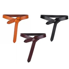 Unisex Teens Women Thin Belt Jeans Belt for Dress Skirt Decors