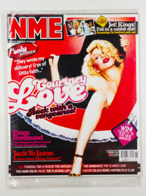 COURTNEY LOVE KINGS OF LEON POSTER JET BRMC MARS VOLTA MUSE PEACHES NME MAGAZINE