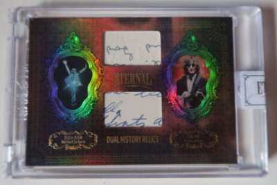 2024 Eternal Cuts Michael Jackson & John Lennon #08/99 Authentic Relic Ultra Rar