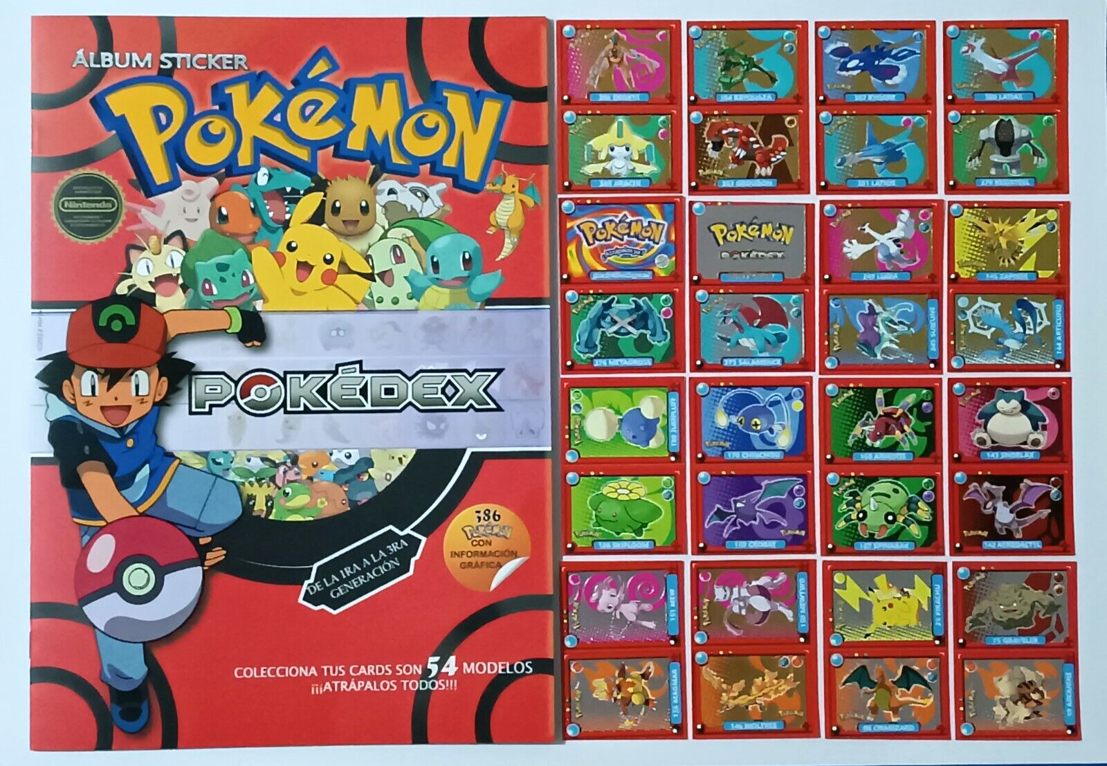 ALBUM POKEMON POKEDEX EF - Sticker Album + Full Set 386/386 PERU 2022  PIKACHU