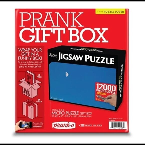 プレゼント╰(*´︶`*)╯♡Just for you Prank Pack Funny Gag Joke Gift Box JIGSAW PUZZLE 11.25 x 9 x 3.25