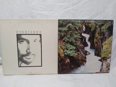 Cat Stevens Back To Earth / Foreigner Vinyl LP records lot of 2 1973, 1978