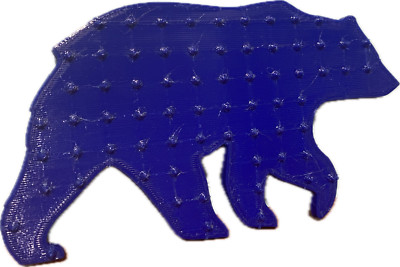 Bear Snowboard Stomp Pad 3D Printed 
