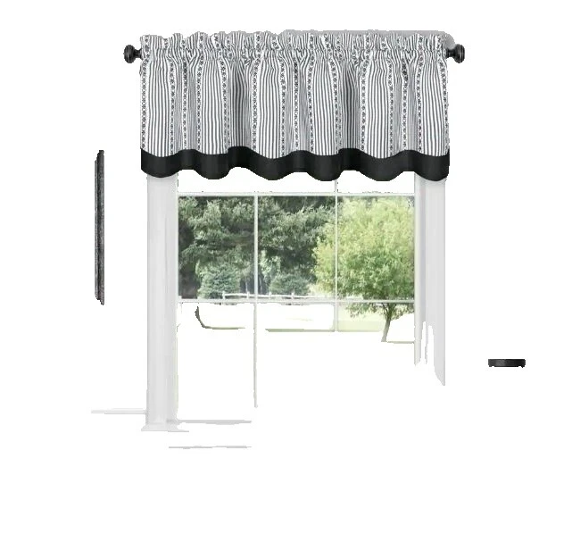 White Striped Window Curtains & Drapes